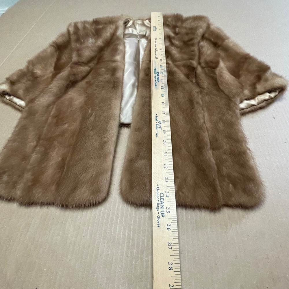 Vintage Women's Mink‎ Shawl Capelet By Spear & Picardi Fur Stole 1950's / 1960's - Picture 9 of 12
